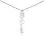 With Every Storm, Comes a Rainbow - Never Forget That I Love You | Birth Flower Name Necklace