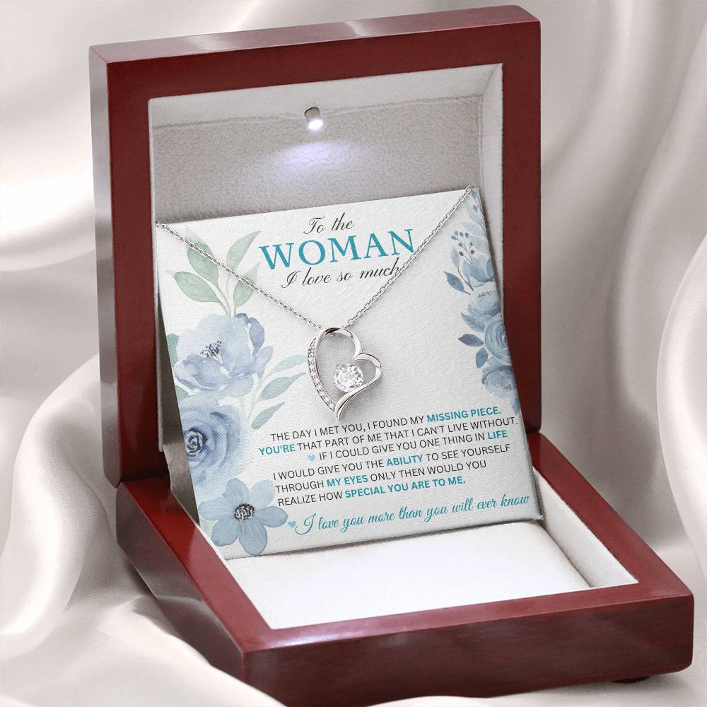 To The Woman I Love - My Forever - Forever Love Necklace