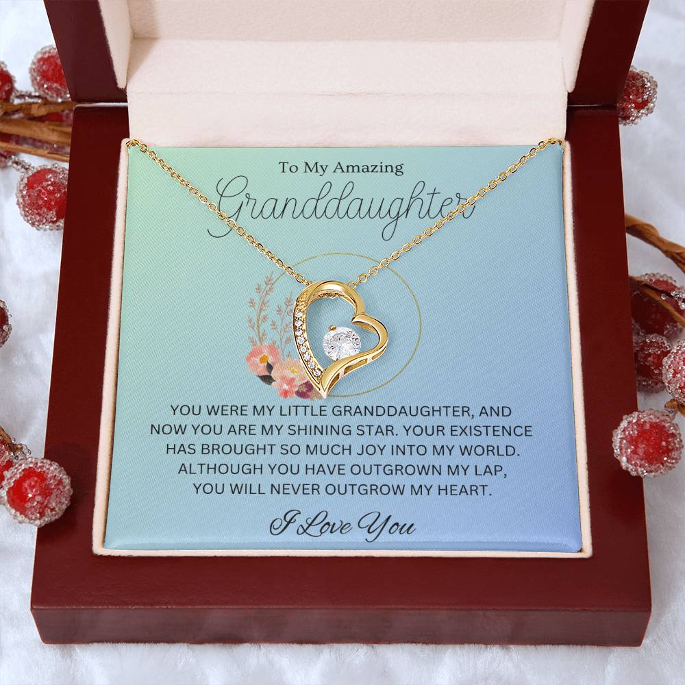 To My Amazing Granddaughter - Existence - Forever Love Necklace