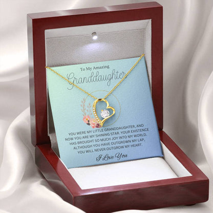 To My Amazing Granddaughter - Existence - Forever Love Necklace