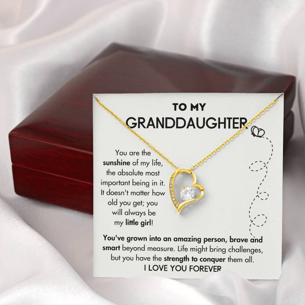To My Granddaughter - Sunshine - Forever Love Necklace