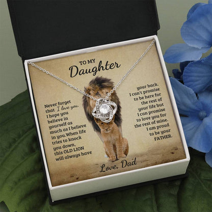 [ALMOST SOLD OUT] To My Daughter -  Believe In Yourself - Love Necklace