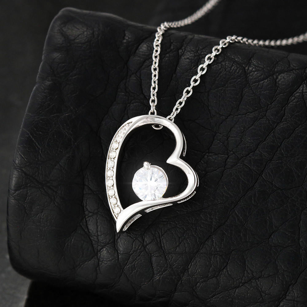 To My Beautiful Granddaughter - Keep Me In Your Heart - Forever Love Necklace